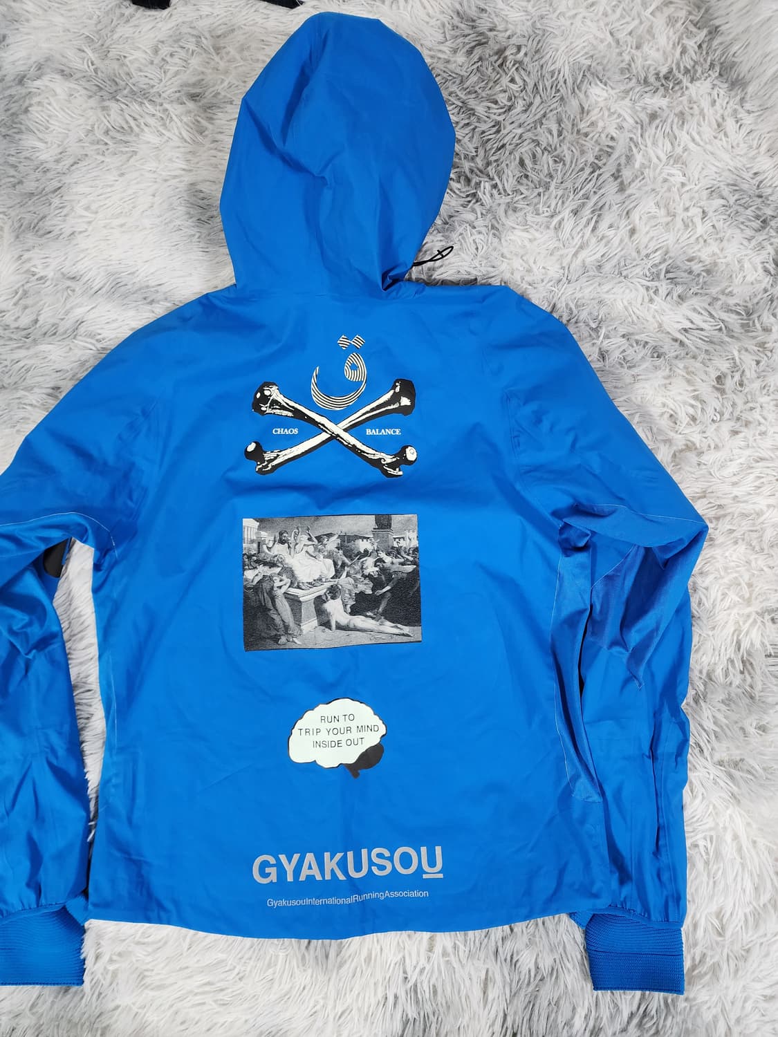 나이키 언더커버 갸쿠소우 바람막이 블루 상품이미지2