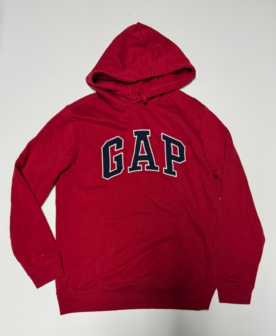 GAP 갭 레드 스웻 기모 후드티 M 상품이미지1