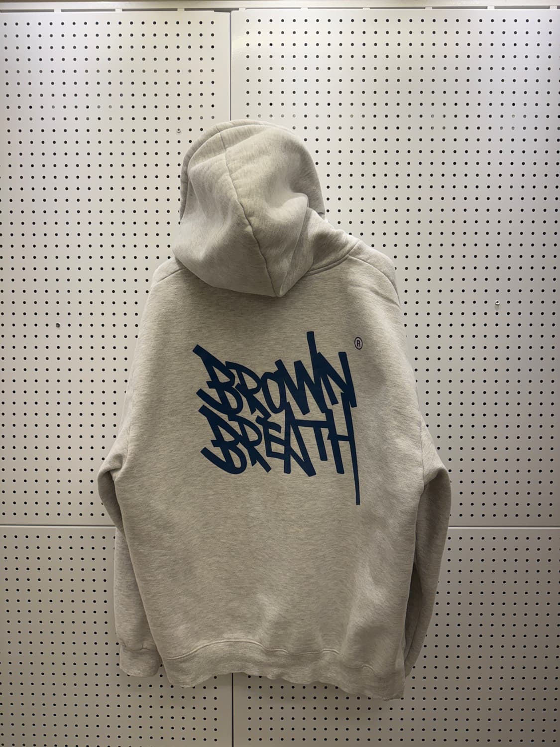 브라운브레스 빅 로고 그레이 후드티 U488 상품이미지3