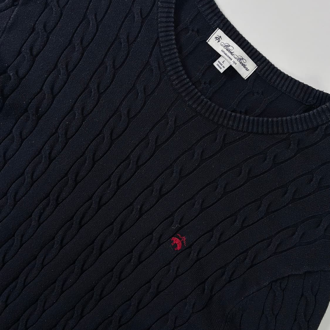 Brooks Brothers 브룩스 브라더스 코튼 셰틀랜드 케이블 니트 상품이미지3