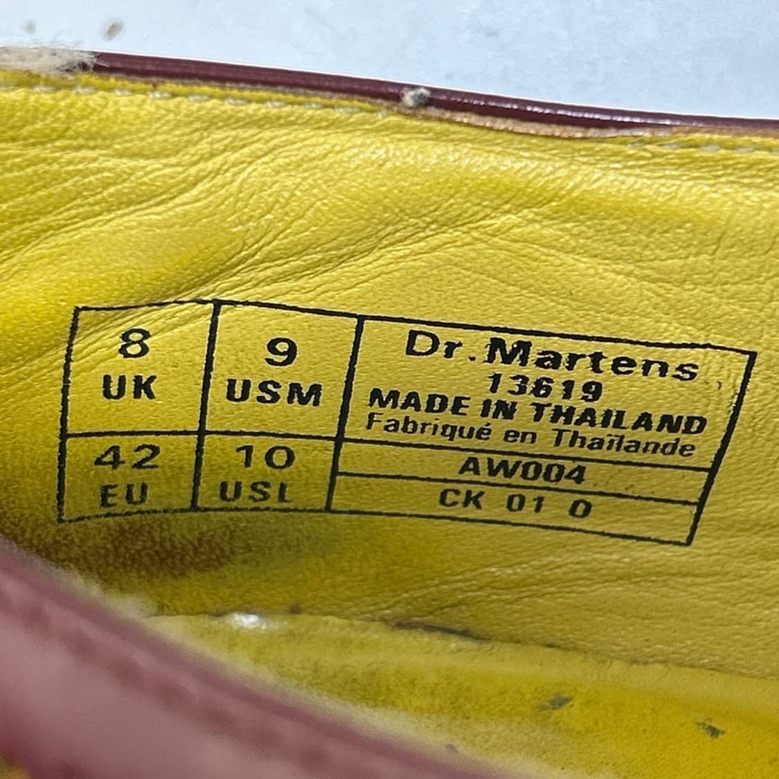 닥터마틴 3989 윙팁 버건디 UK 8 상품이미지7