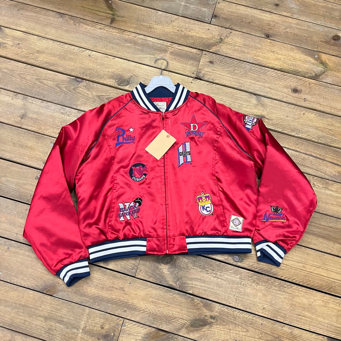 빈티지 스타디움 자켓 레드 패치  상품이미지1