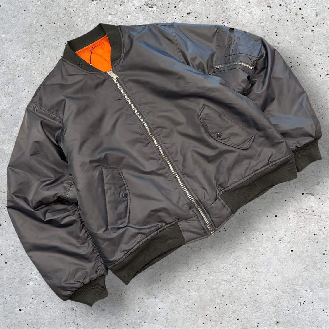 [2XL] 로스코 항공 점퍼 MA-1 그레이 봄버 자켓 B805 상품이미지1