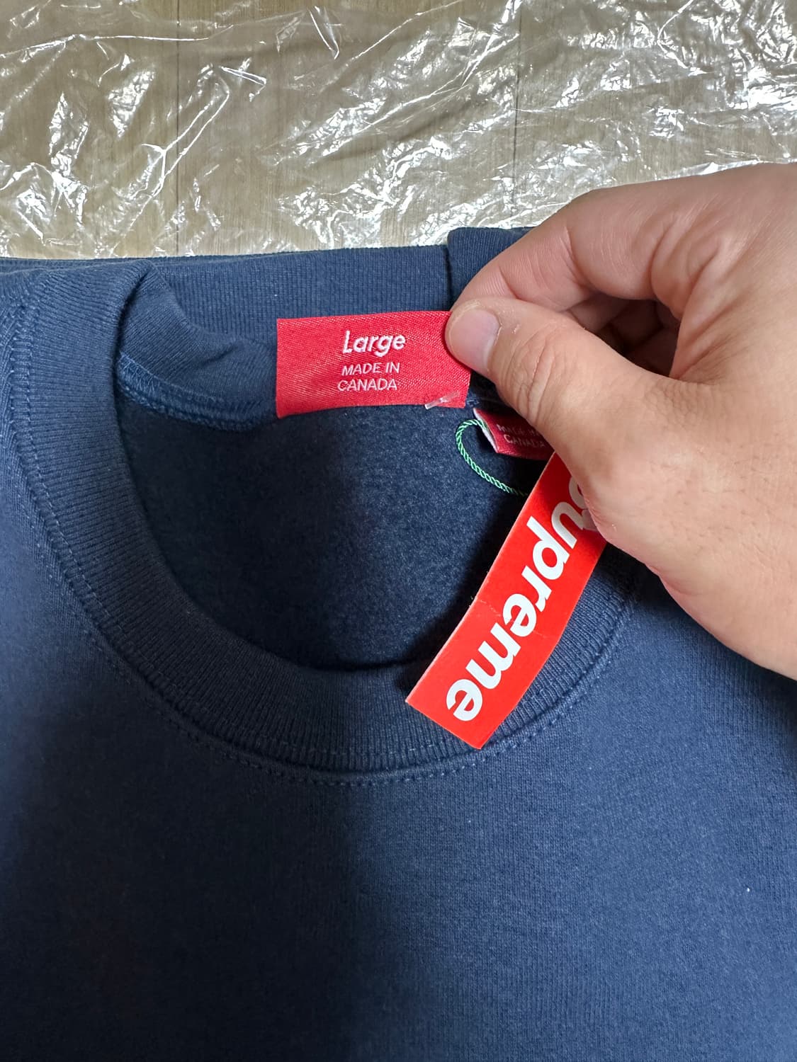 슈프림 런던샾 스몰 박스로고 스웻셔츠[L] 상품이미지3