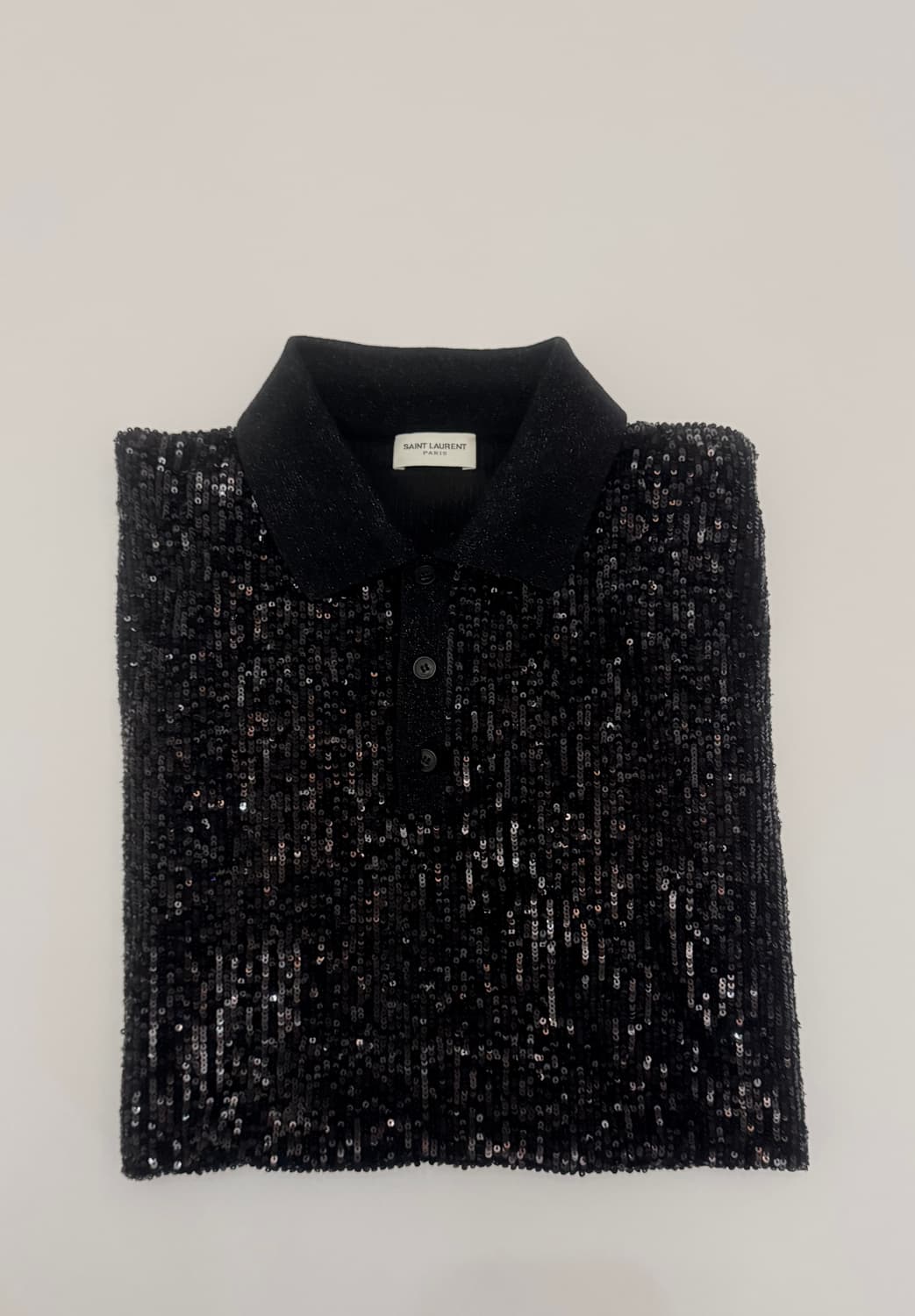 Saint Laurent mens Sequins S/S Polo Shir 상품이미지7