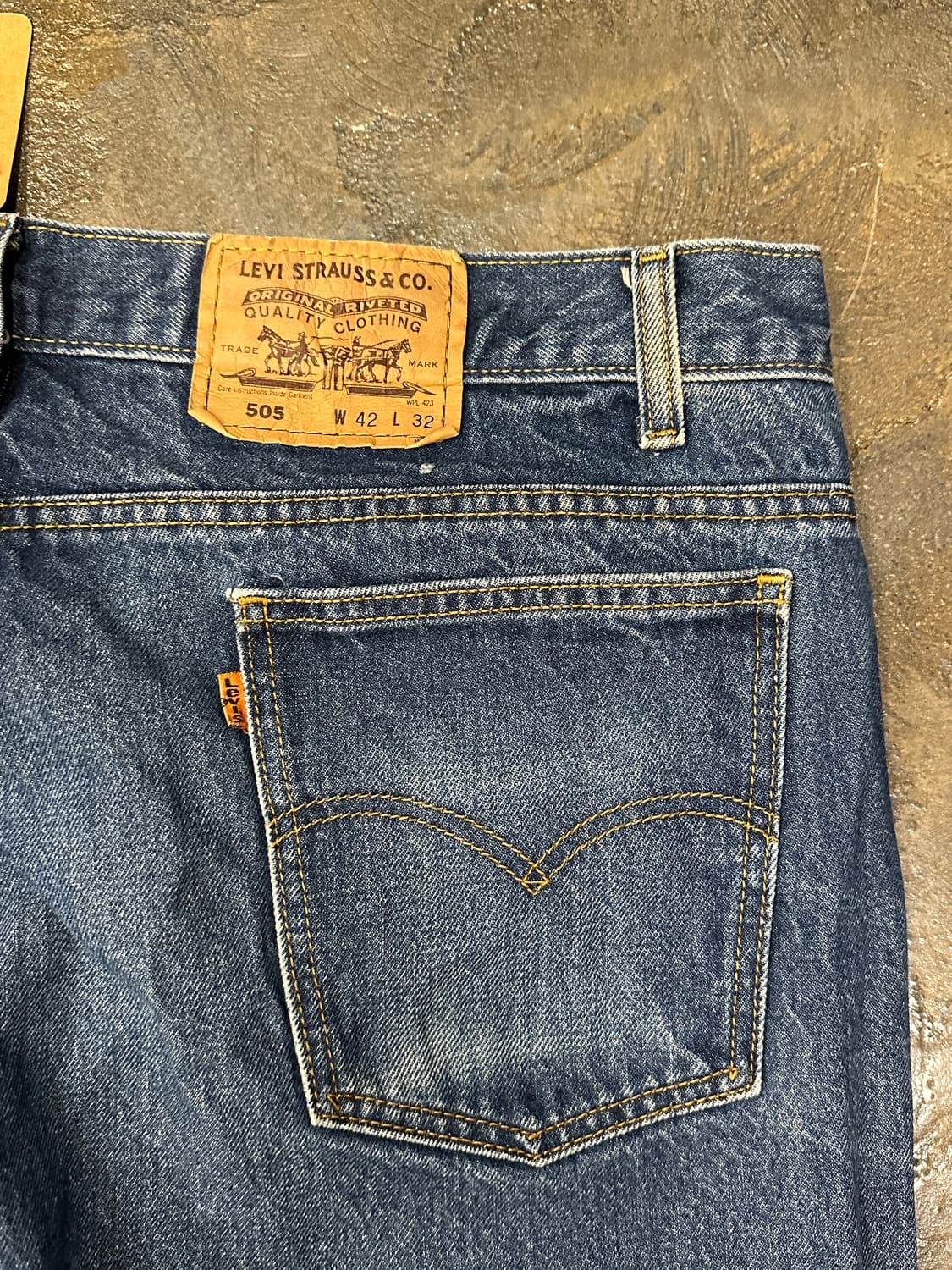 90s Levis 리바이스 505 오렌지탭 USA W42 L32 상품이미지4