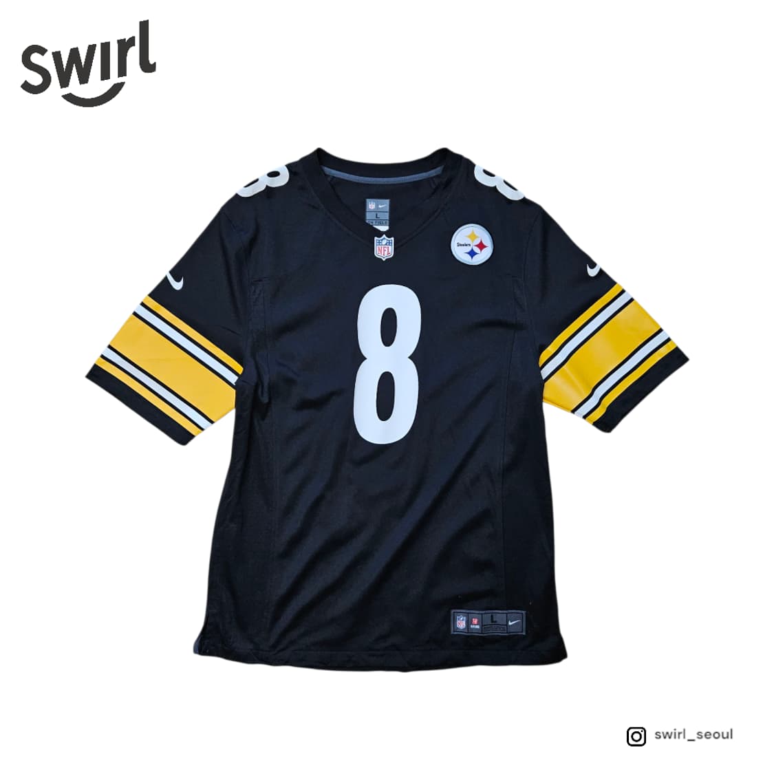NFL nike 피츠버그 스틸러스 8 반팔 져지 상품이미지1