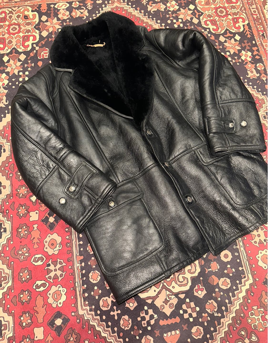 ( XL-2XL ) 양가죽무스탕 가죽코트 가죽카코트 양가죽코트 코트 상품이미지2