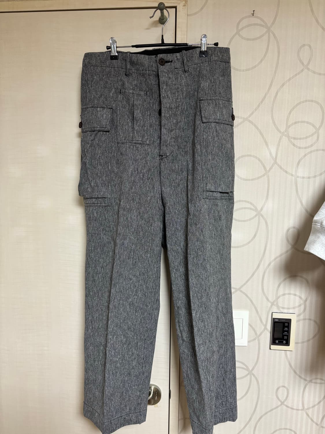 하버색 솔트앤페퍼 밀리터리 팬츠 상품이미지1