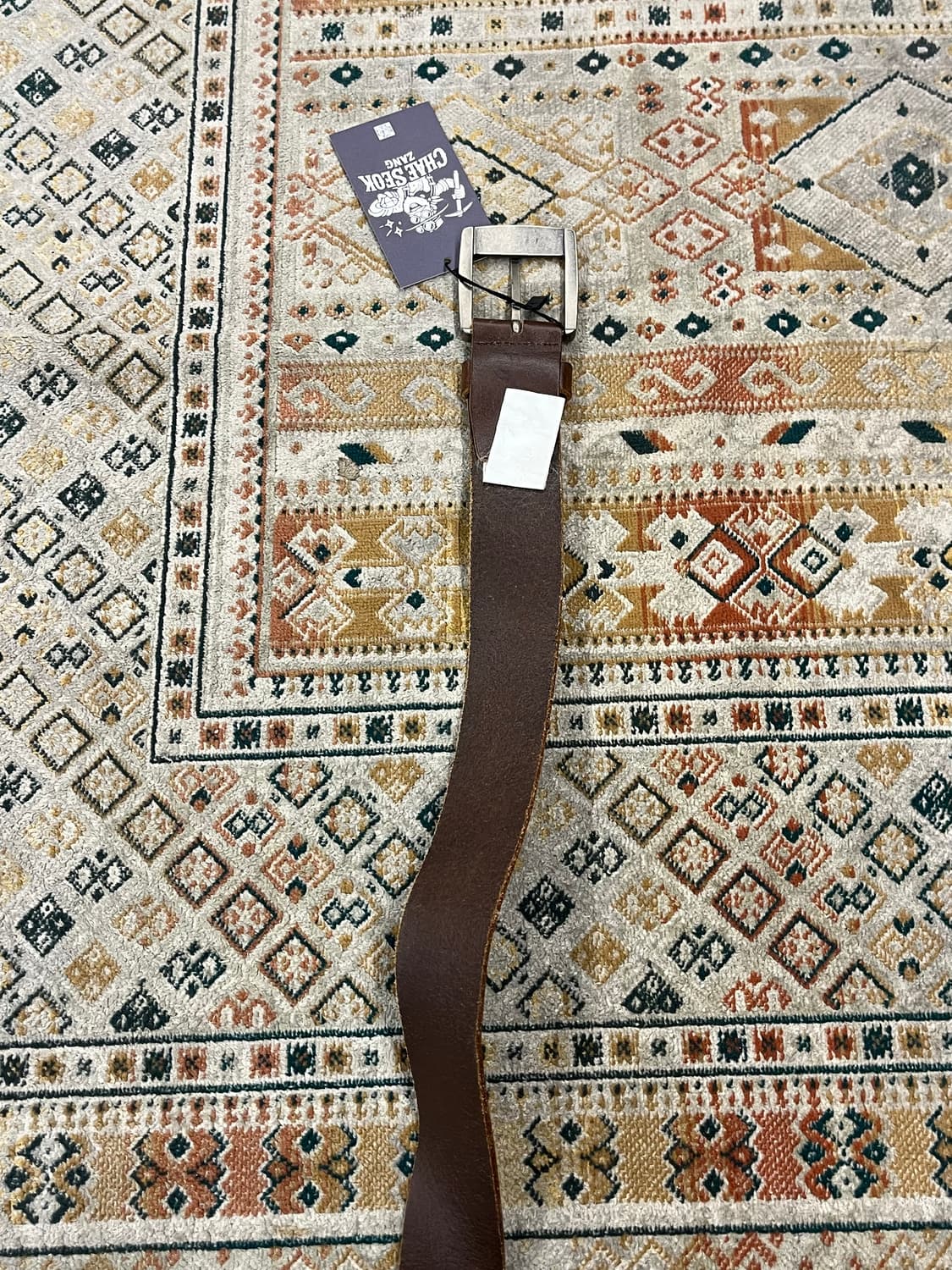 게스 소가죽 레더 벨트 브라운 #csz3028 상품이미지7