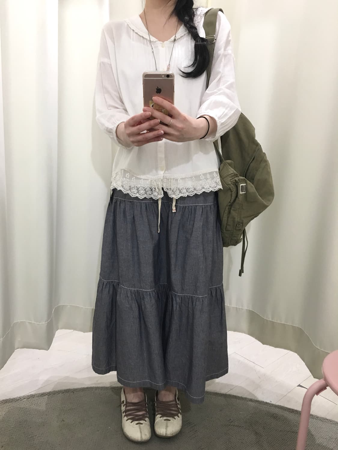 stripe point skirt 상품이미지4
