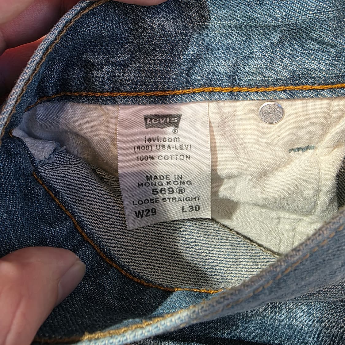 [W29L30]00s 리바이스 569 루즈스트레이트핏 데님팬츠 상품이미지4