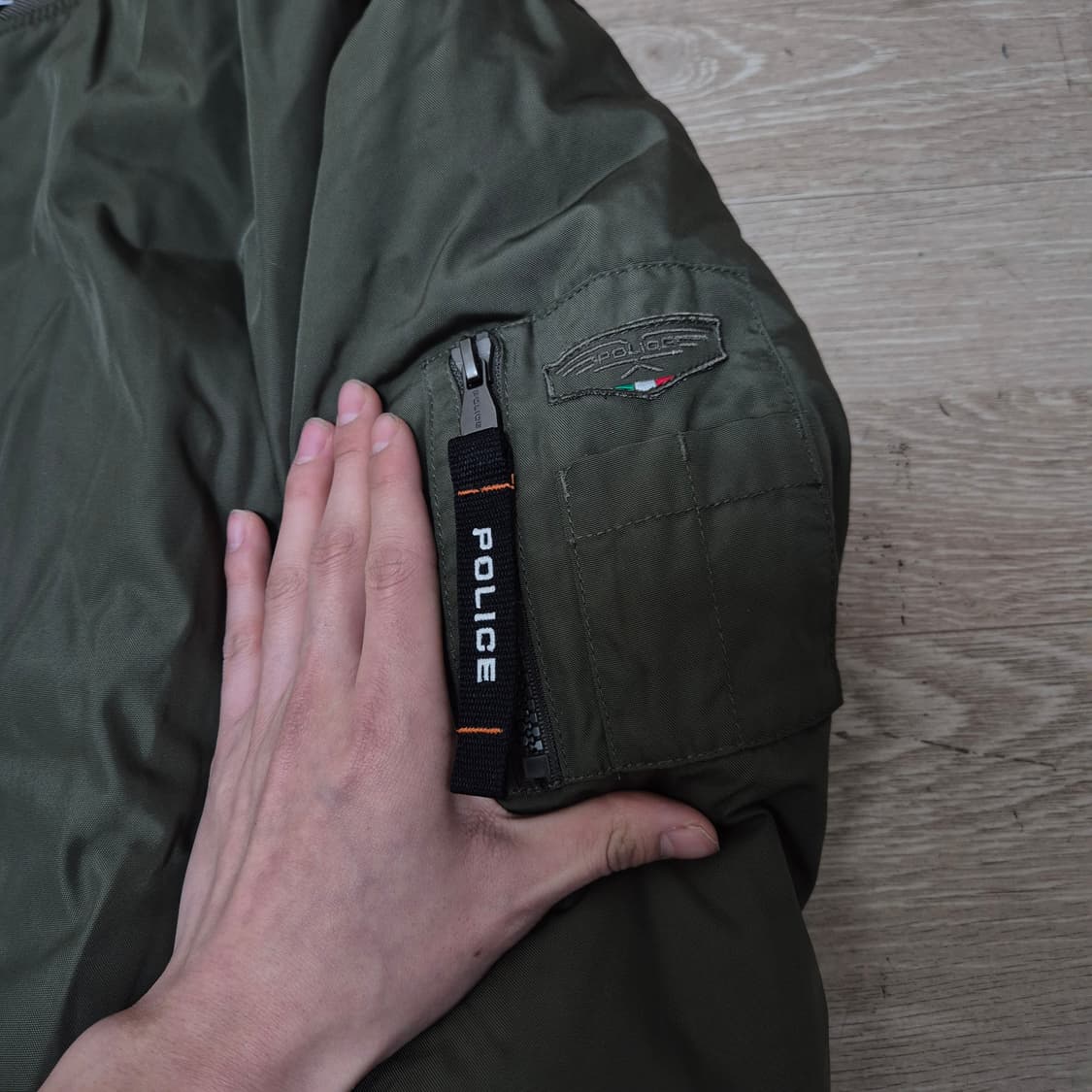 POLICE 폴리스 사이드포켓 MA-1 항공점퍼 L(100) 상품이미지4