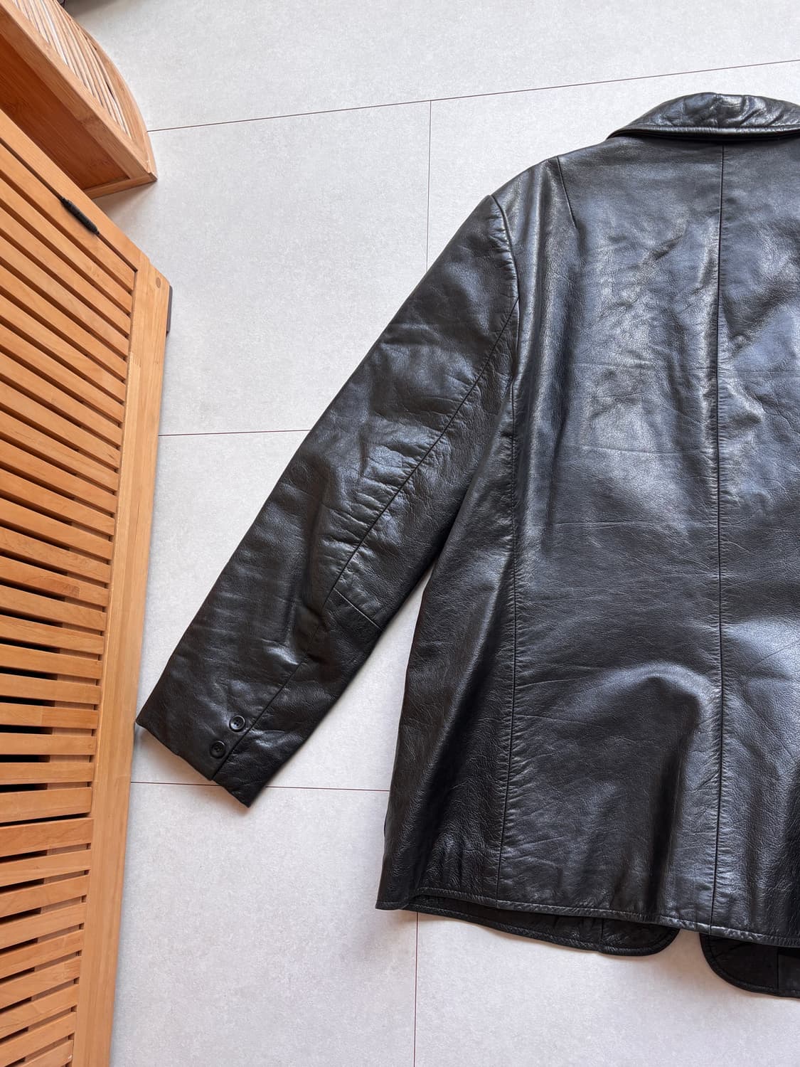 Old GAP 레더 블레이저 L 카코트st 상품이미지8