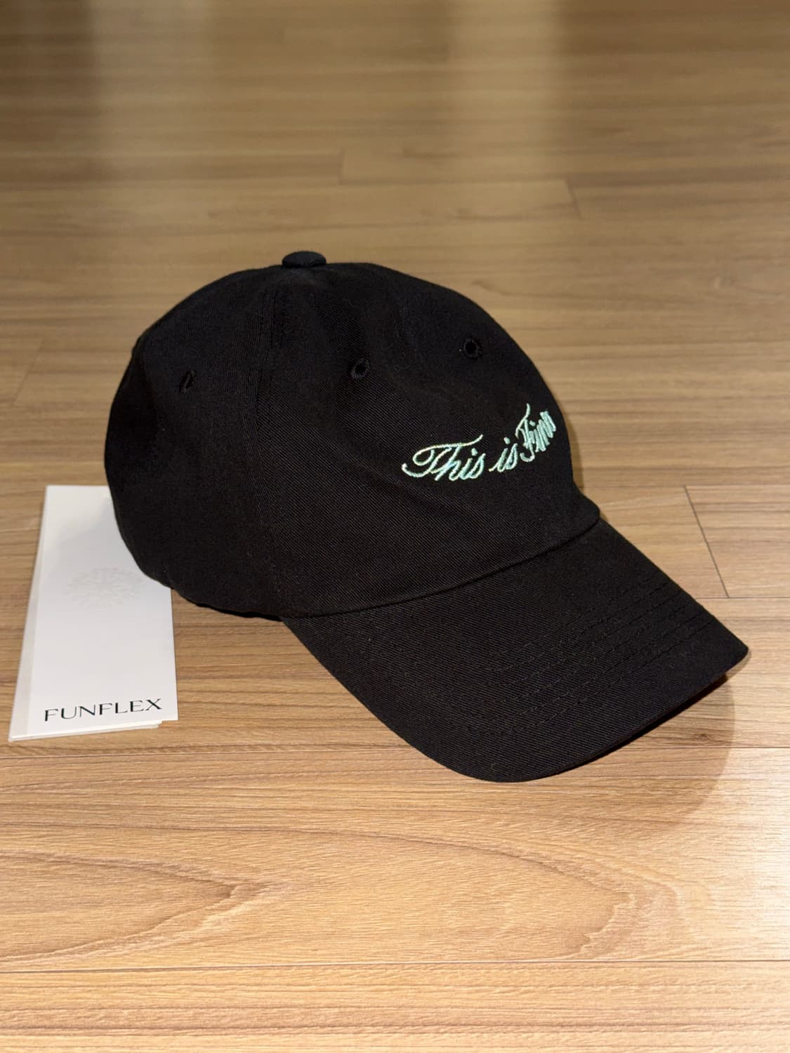 디스이즈파인 This is Fine 시그니처 볼캡 블랙 OS 상품이미지1