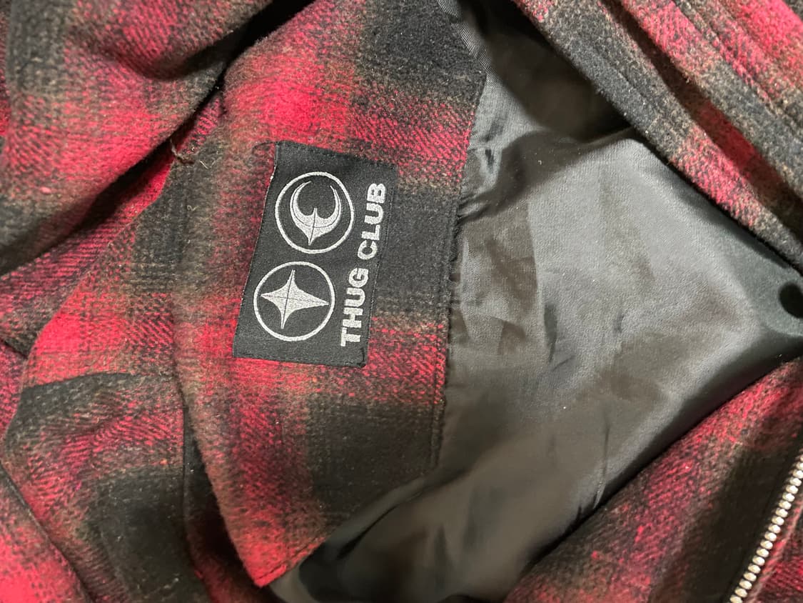 떠그 클럽 아랍 소드 플란넬 후드 집업 레드 상품이미지2