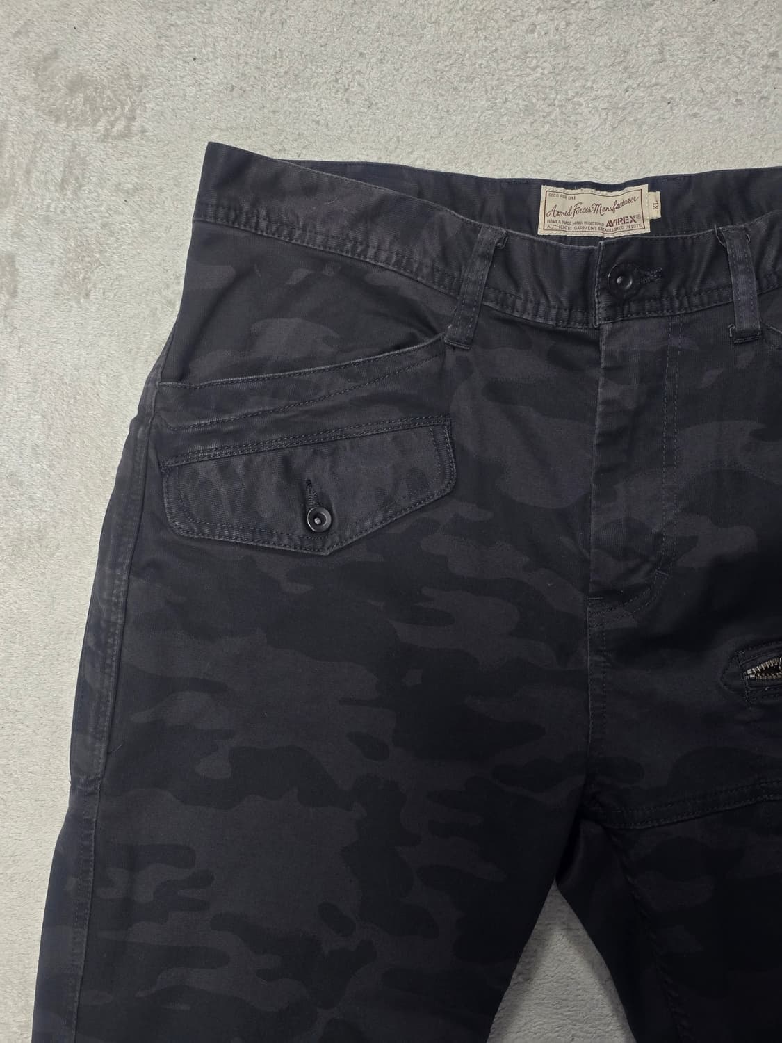 Avirex 아비렉스 밀리터리 카모 팬츠 XL 상품이미지3