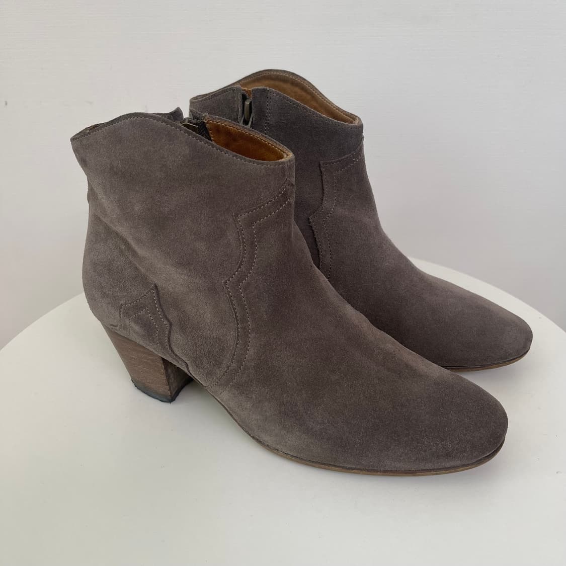 이자벨마랑 웨스턴 스웨이드 앵글 부츠 38 (240) 상품이미지4