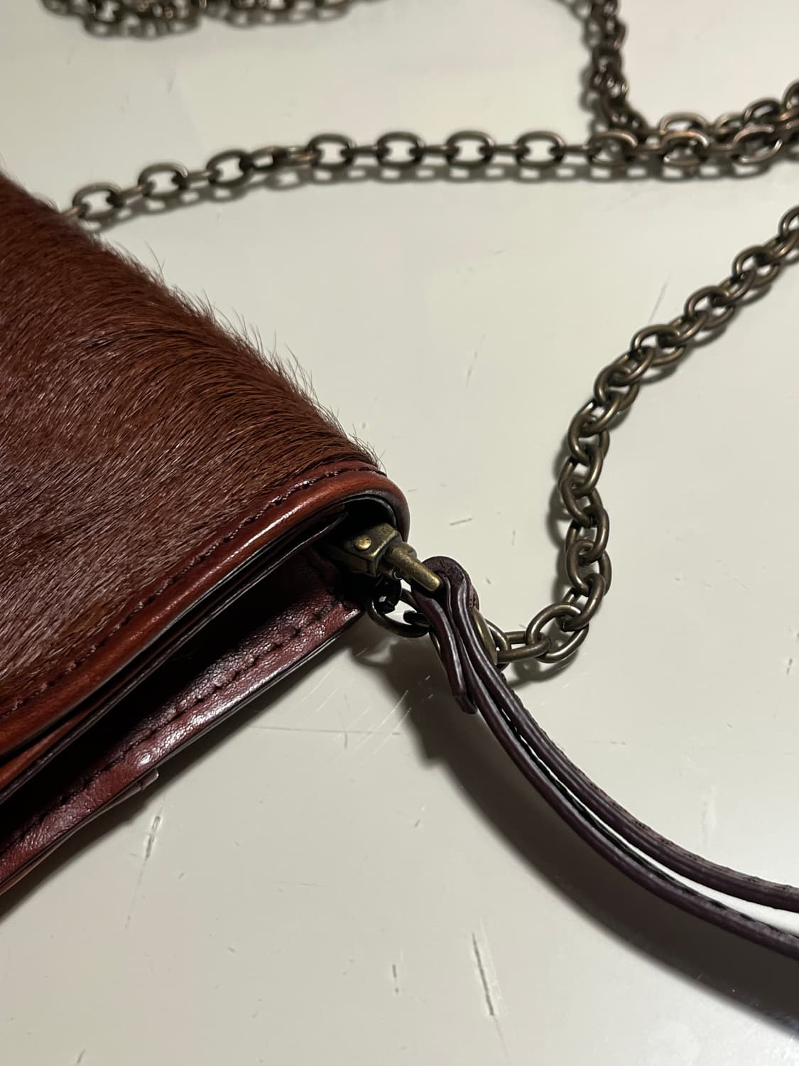 Club Monaco 송치 가죽 크로스 클러치 체인백 상품이미지3