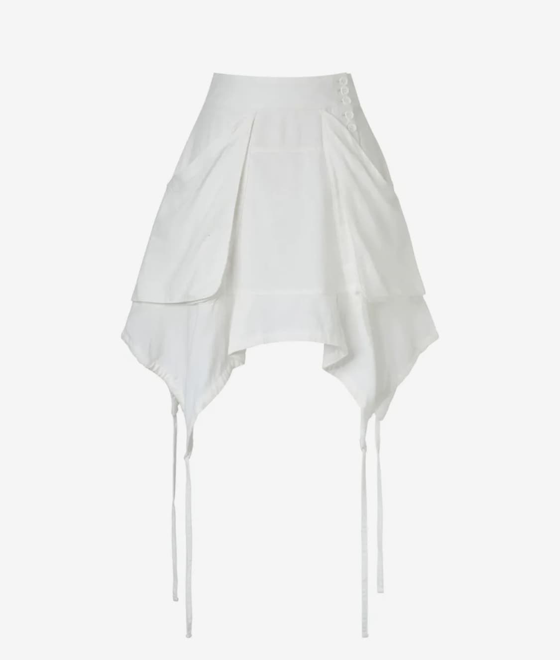 코이세이오 FAIRY STRING SKIRT WHITE 상품이미지1