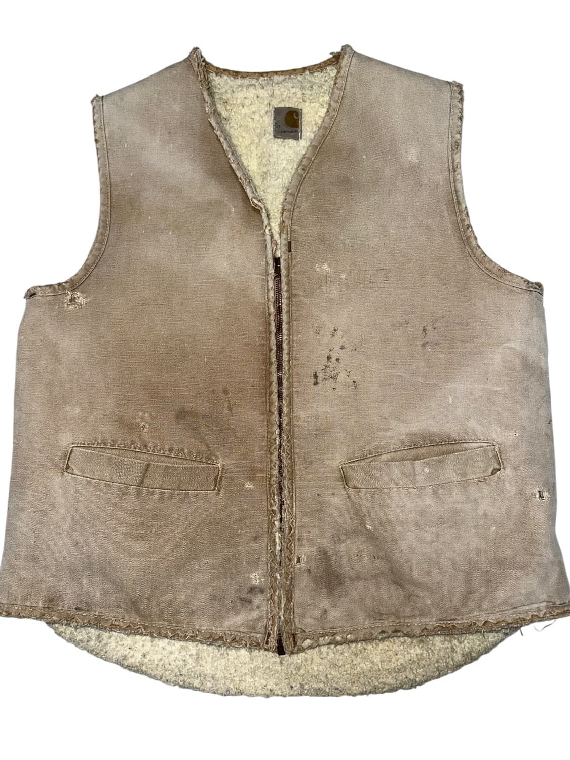 빈티지 70s 트레시드 칼하트 베스트 with 스코빌지퍼 상품이미지1