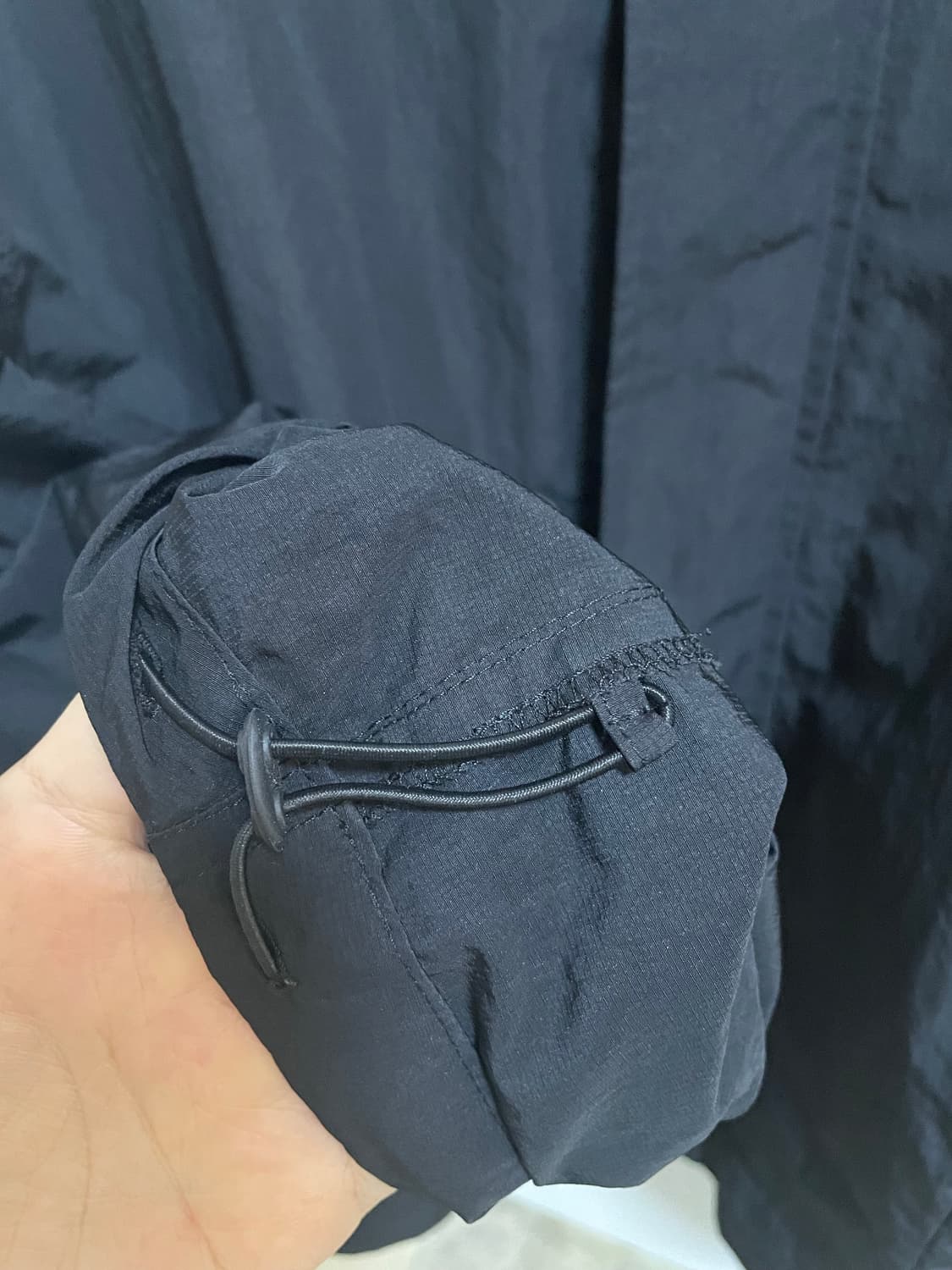 아모멘토 립스탑 볼륨 점퍼 블랙 M 자켓 남녀공용 상품이미지9