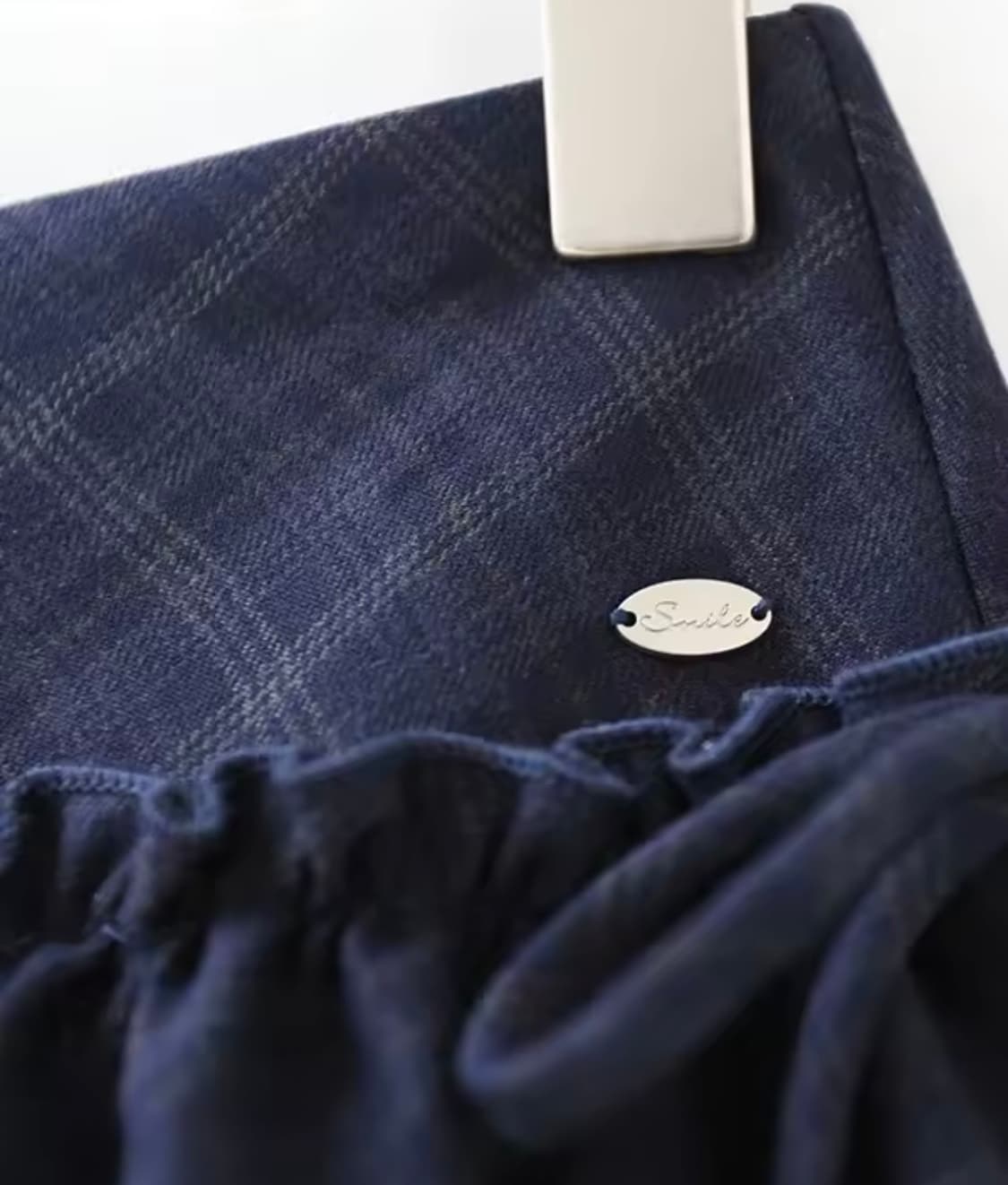 체크 프릴 미니스커트 치마 상품이미지2