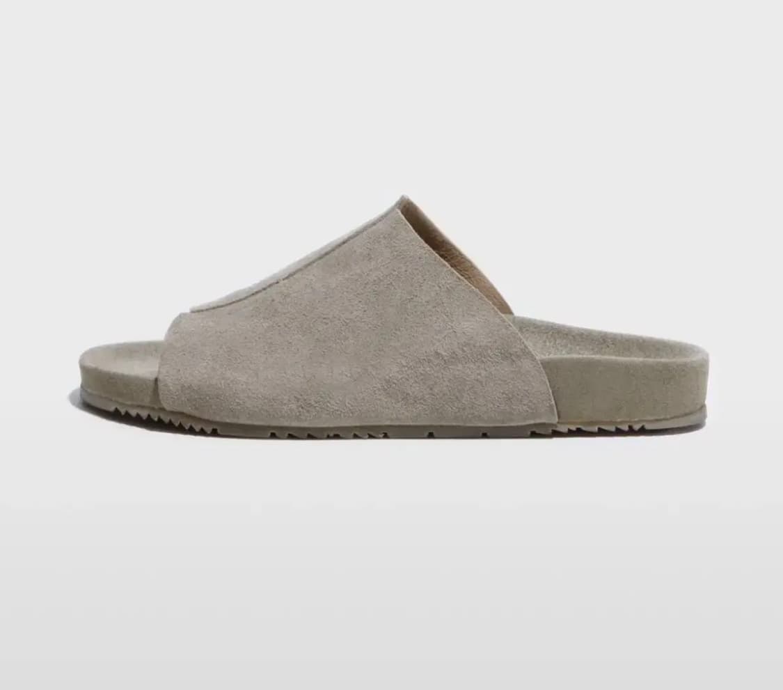 [260-265] 코모레비뮤지엄 스웨이드 슬리퍼(베이지) 상품이미지1