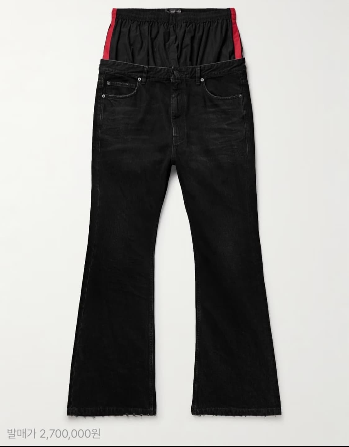 발렌시아가 레이어드 플레어 데님 팬츠 바지 상품이미지9