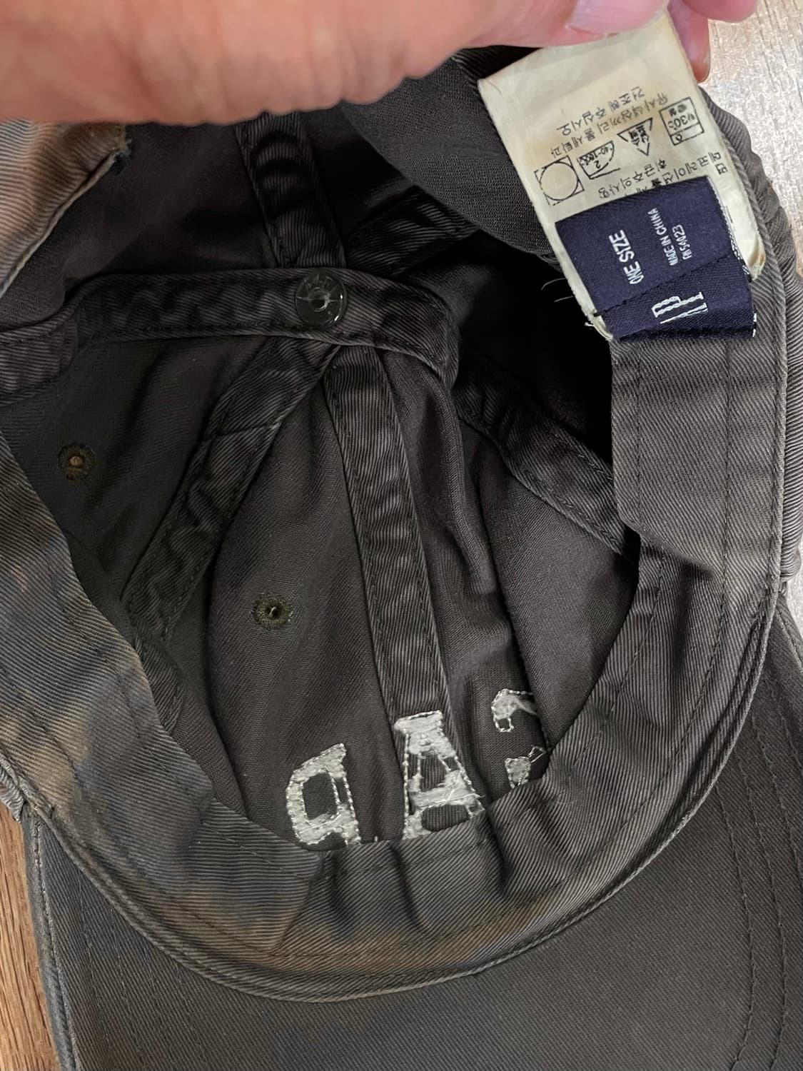 택포) 갭 gap 선페이드 빈티지 볼캡 모자 (레더 스트랩) 상품이미지3