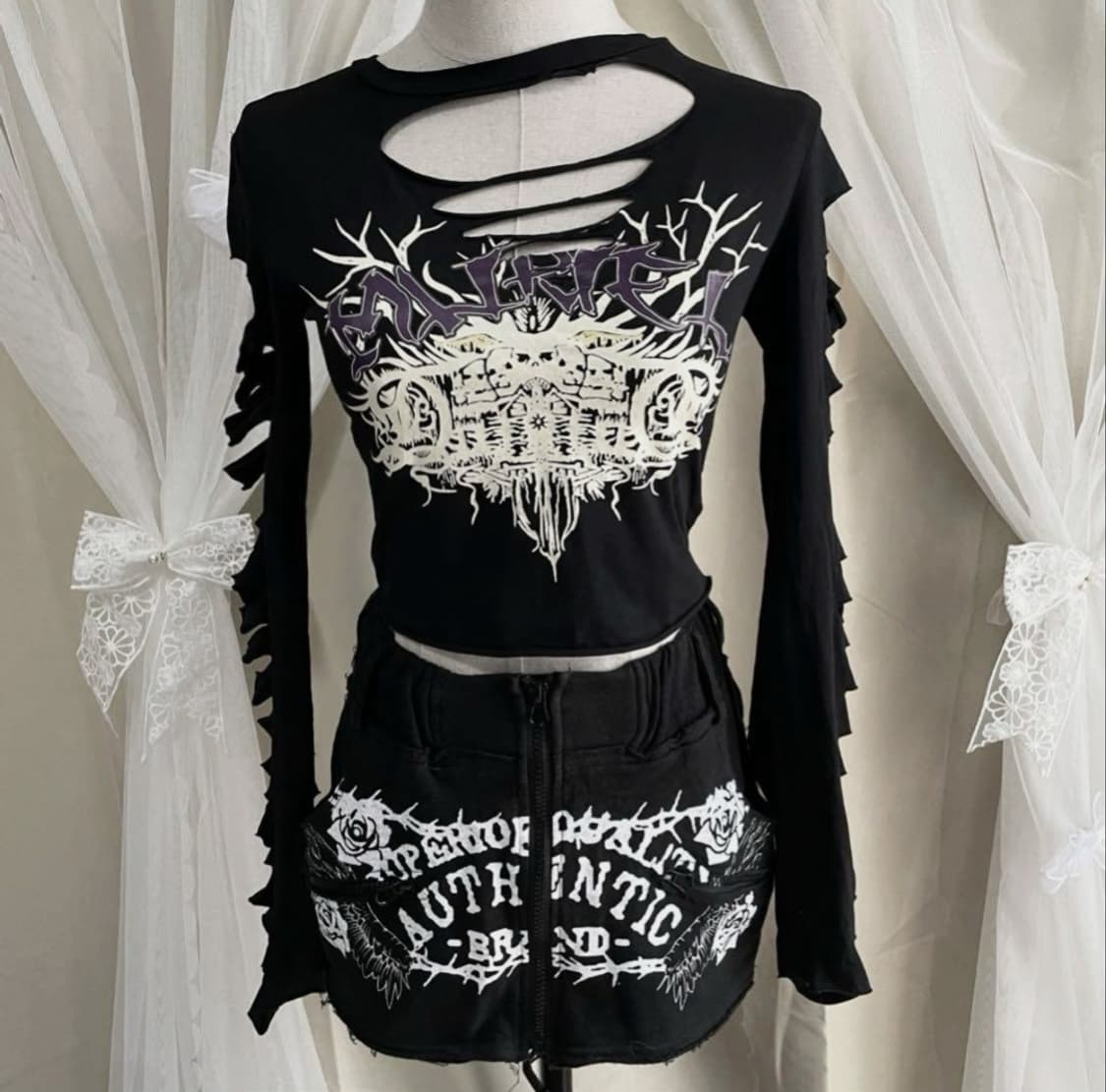 Vintage punk rock Long sleeve 상품이미지2