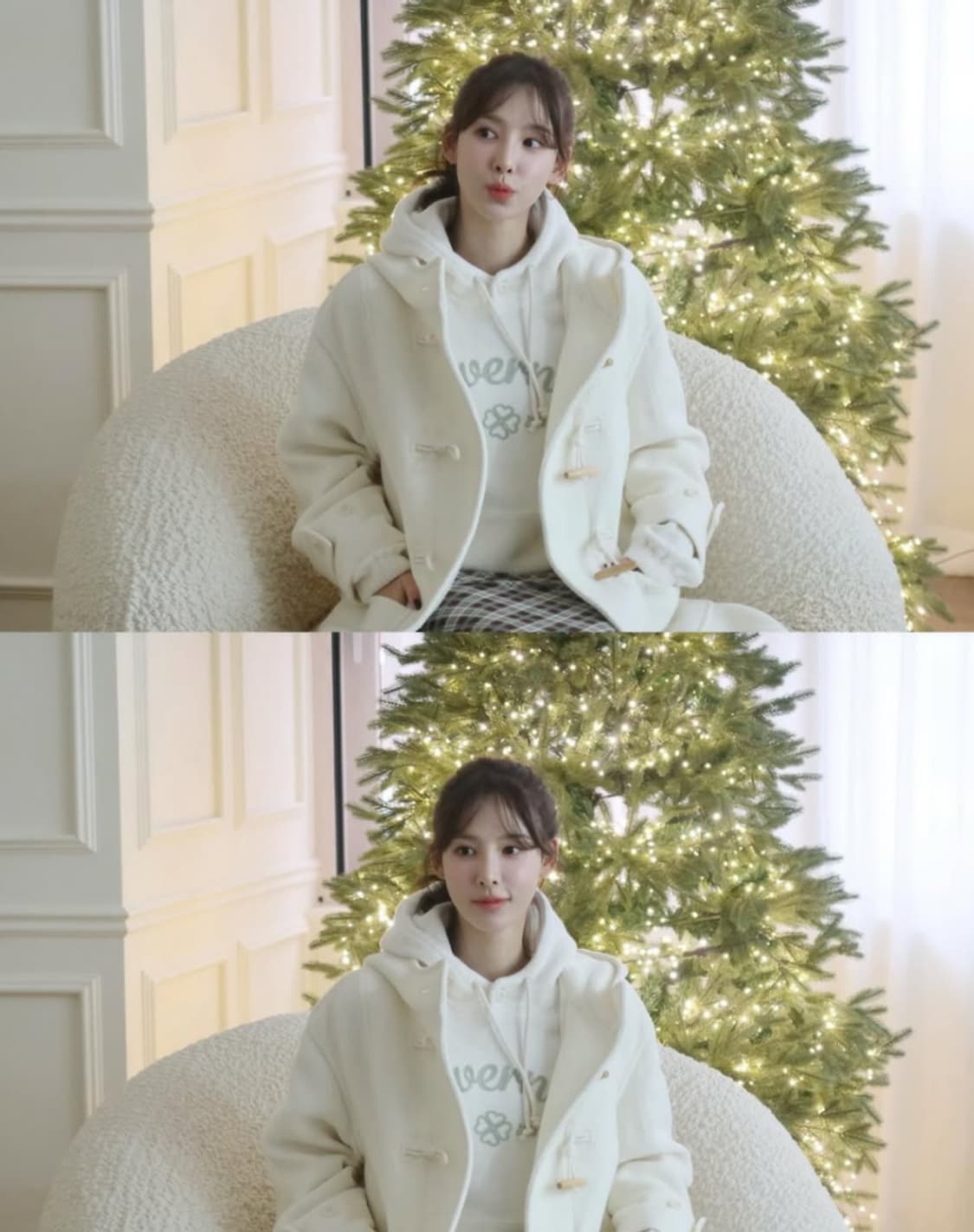 세일가22만9천)커버낫 더플코트 아이보리 상품이미지1