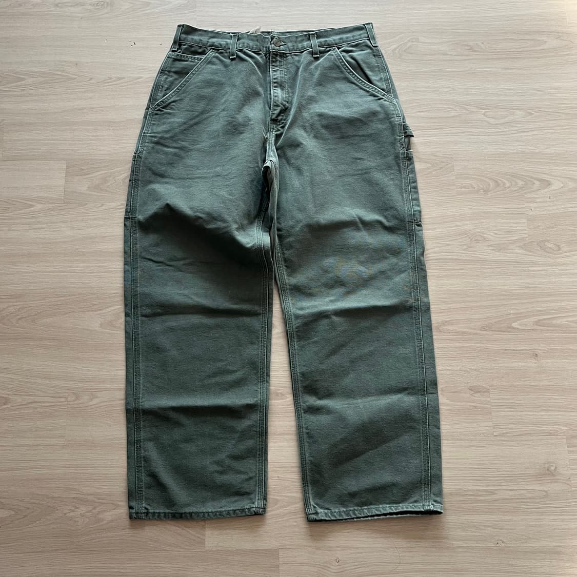 [34X30] 빈티지 usa 칼하트 카펜터팬츠 모스그린 상품이미지1