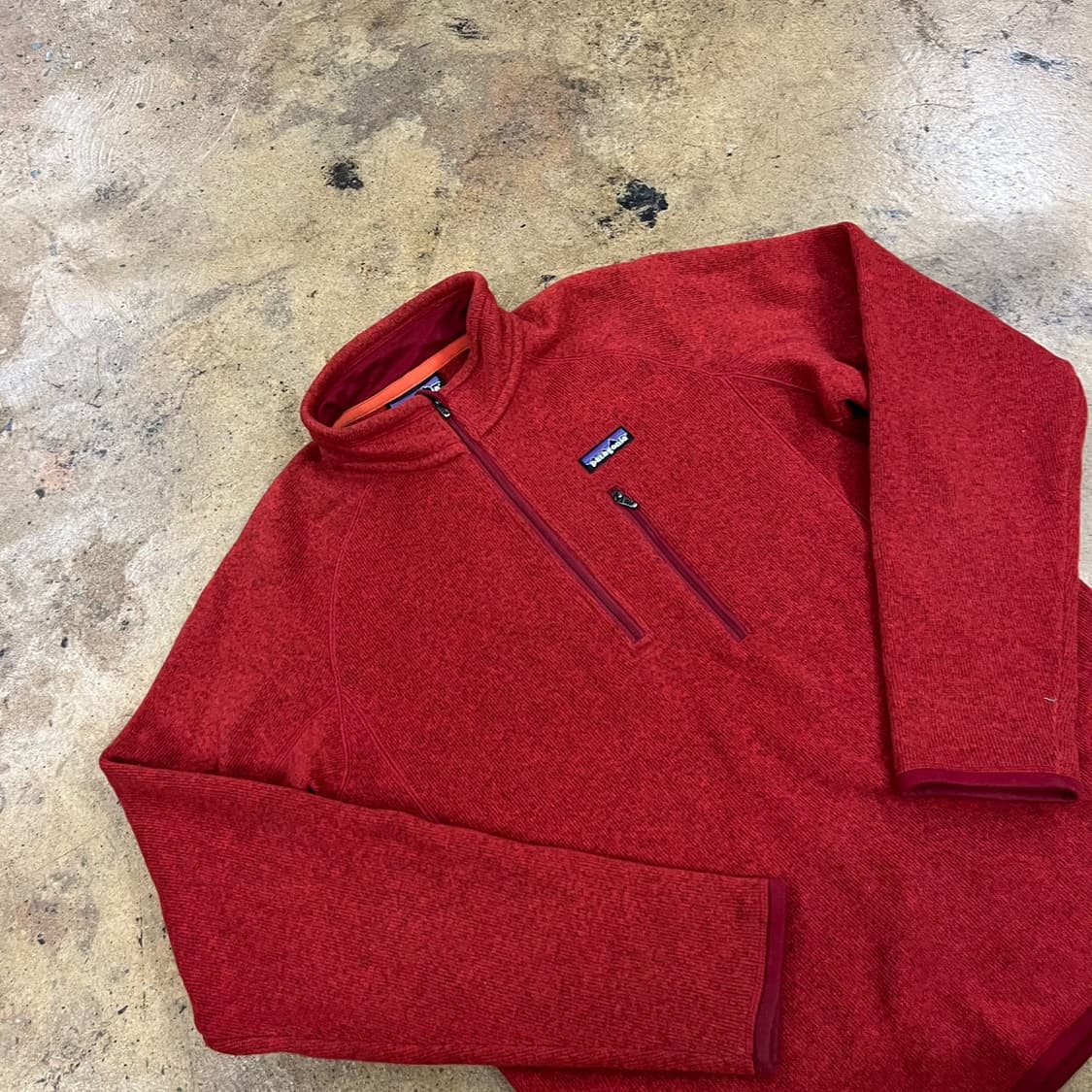 [정품/M] 파타고니아 레드 반집업 플리스 b18 상품이미지1