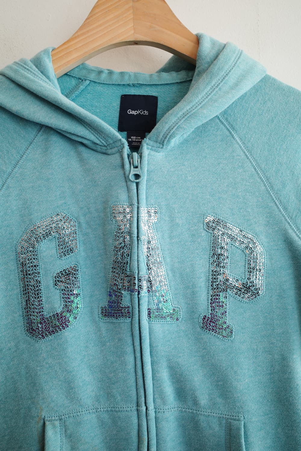 GAP 갭 스팽글 로고 집업 후디 상품이미지2