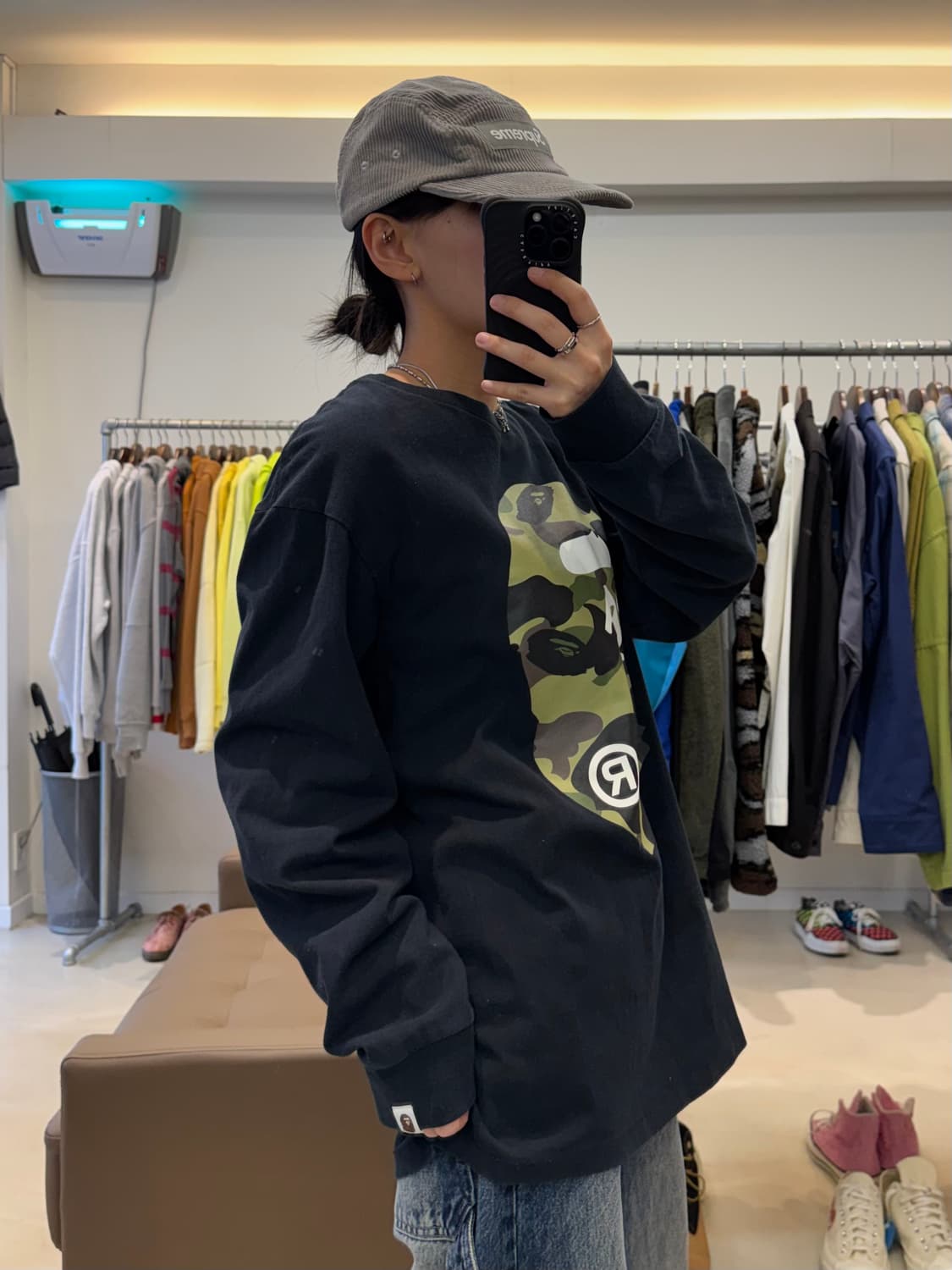 베이프 1ST 카모 빅 에이프 헤드 티셔츠 상품이미지8