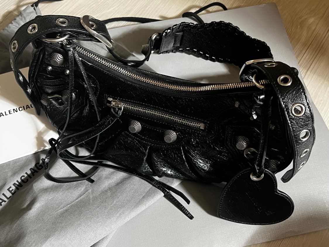 발렌시아가 르카골 S 블랙 숄더백 상품이미지2