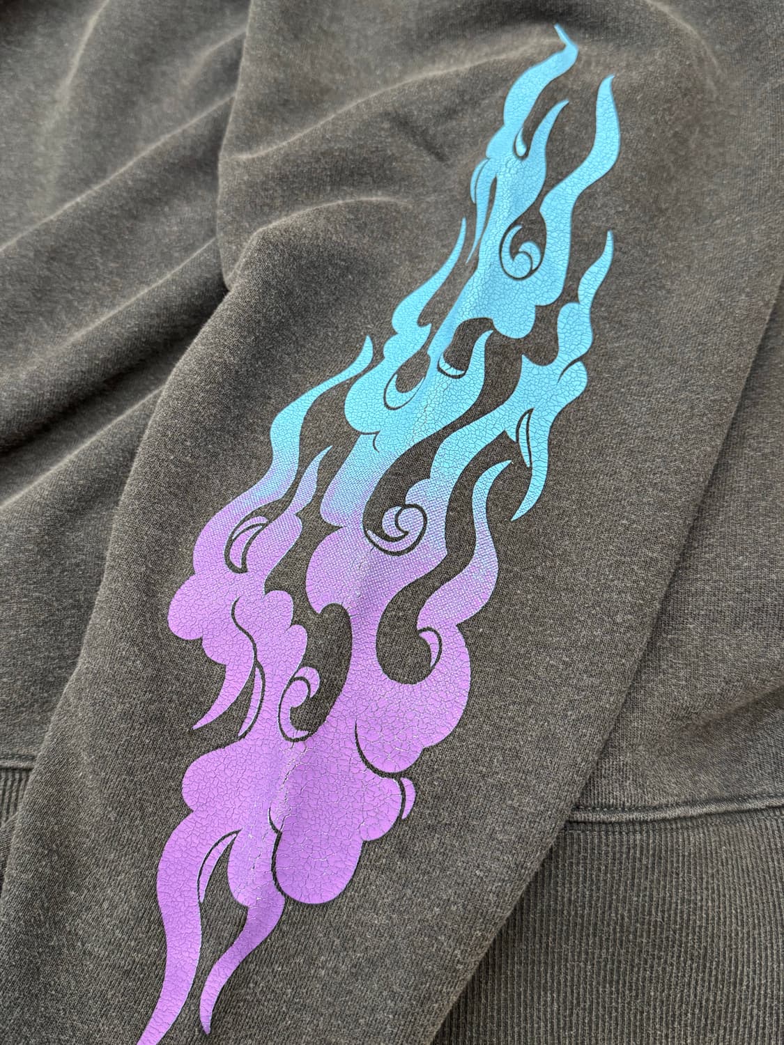 [L] 빔즈 파이어암 크루 스웻 셔츠 가먼트 다잉 상품이미지6