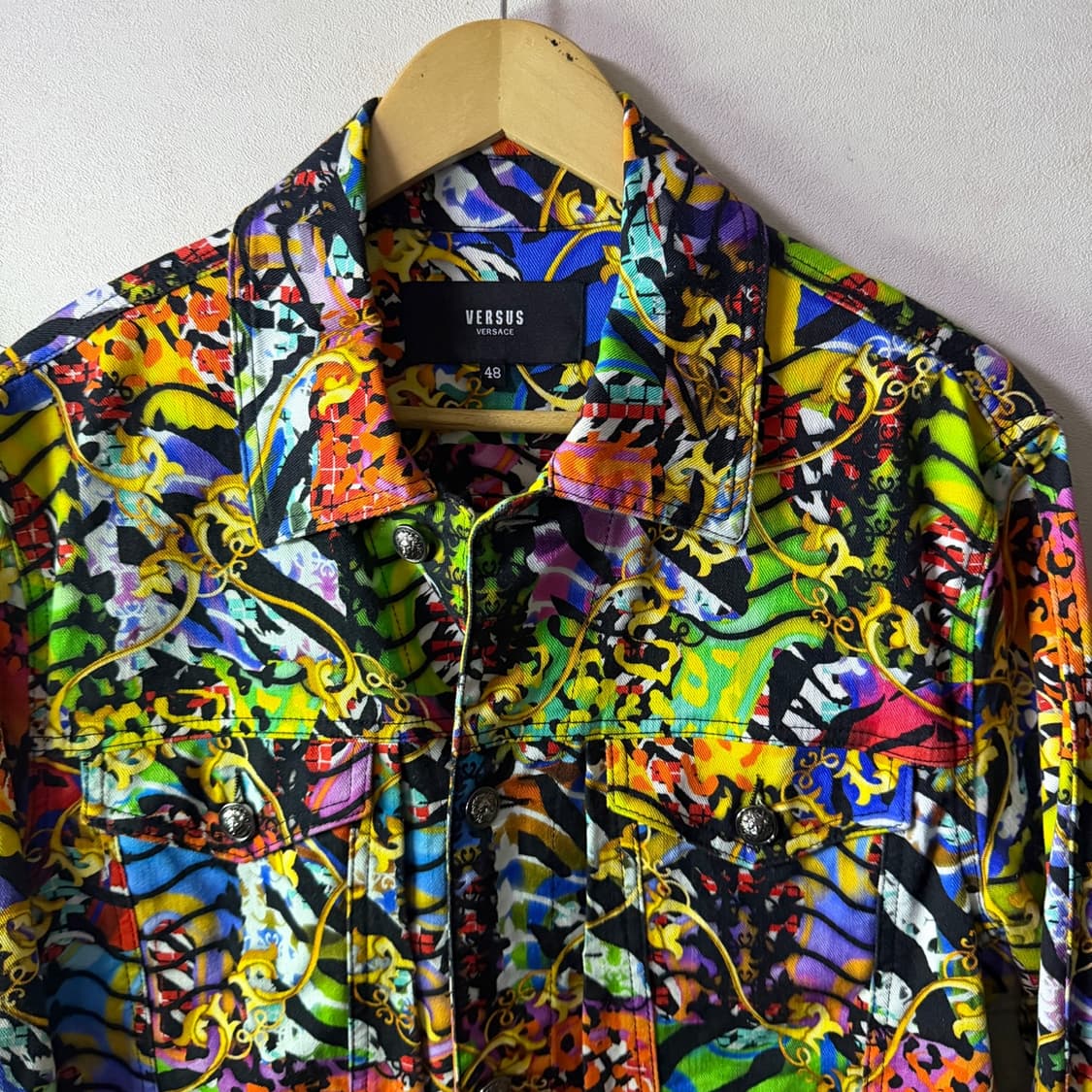 베르서스 베르사체 남성 패턴 블루종 자켓 48 (남성 95-슬림 100) 상품이미지3