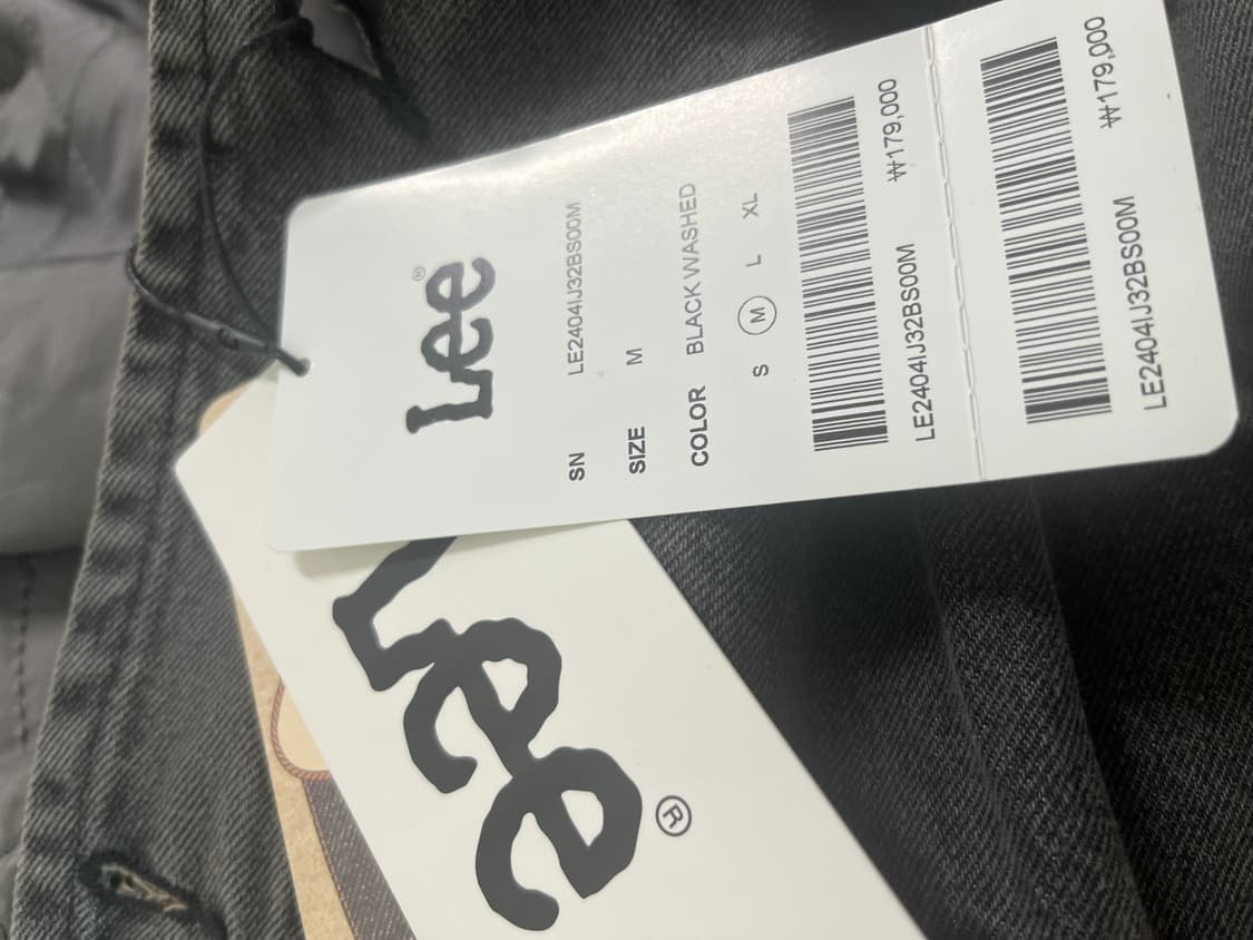 (텍있음)Lee 데님점퍼 새상품 상품이미지4