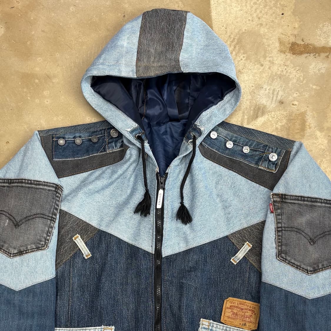 XL 리바이스 데님 커스텀 자켓 상품이미지1
