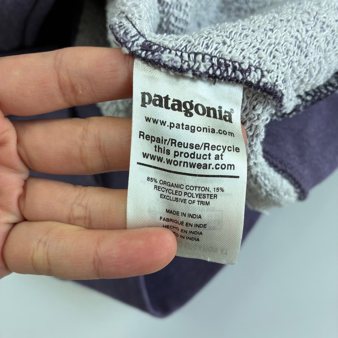 Patagonia  파타고니아 p-6 라벨 코튼 후드집업 상품이미지4