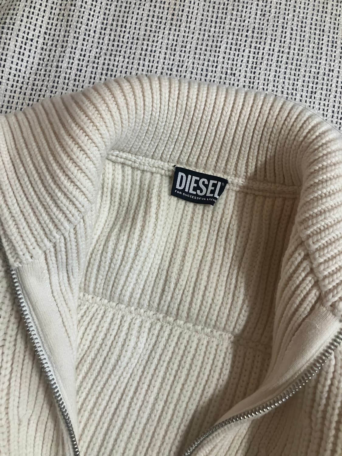 Diesel 디젤 하이넥 니트 집업 상품이미지6