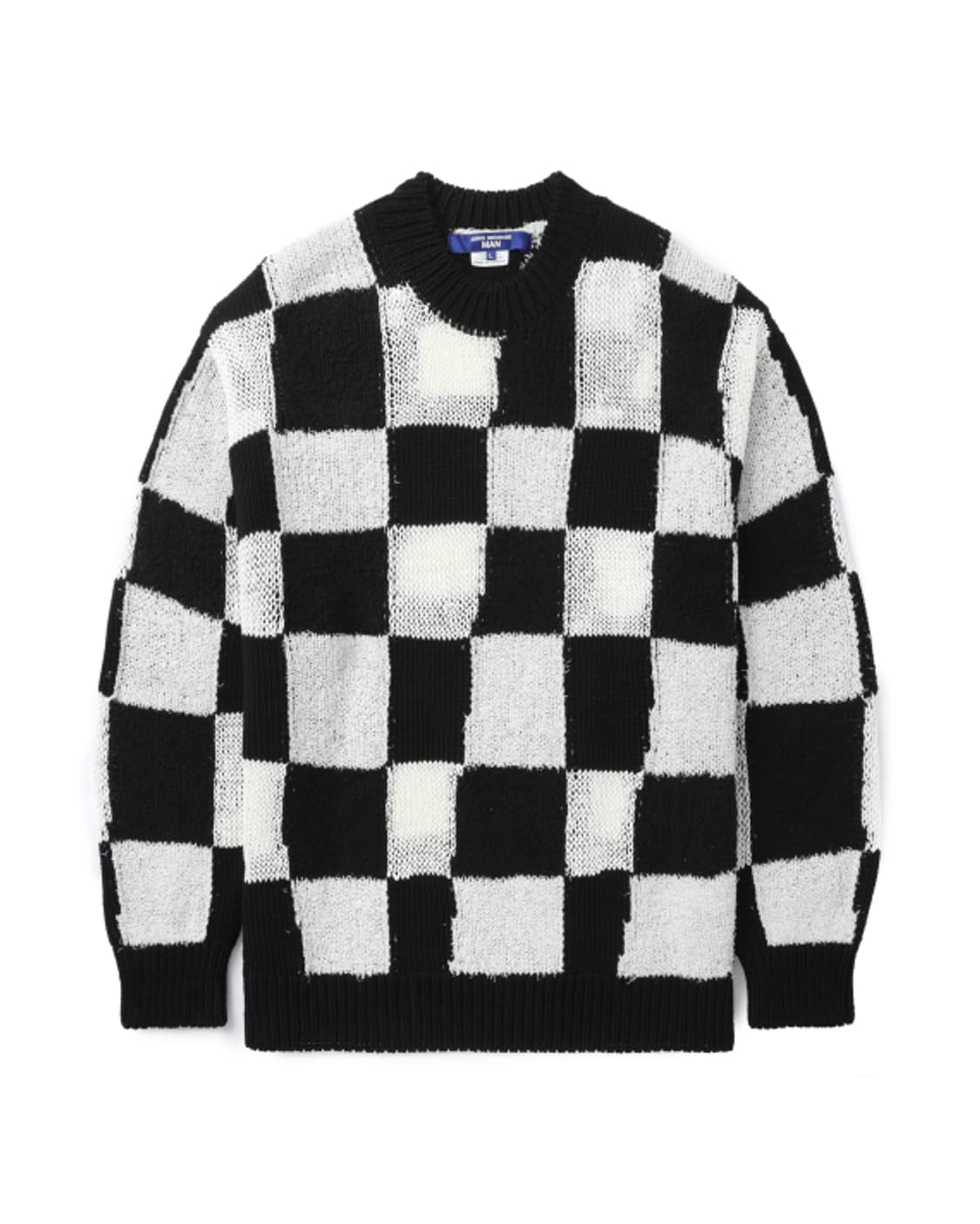 새상품 준야와타나베 체스체크 니트스웨터 L 상품이미지1