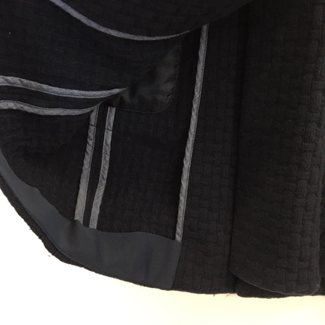 커스텀멜로우 짜임패턴 울 모직코트 90-슬림 95  상품이미지5