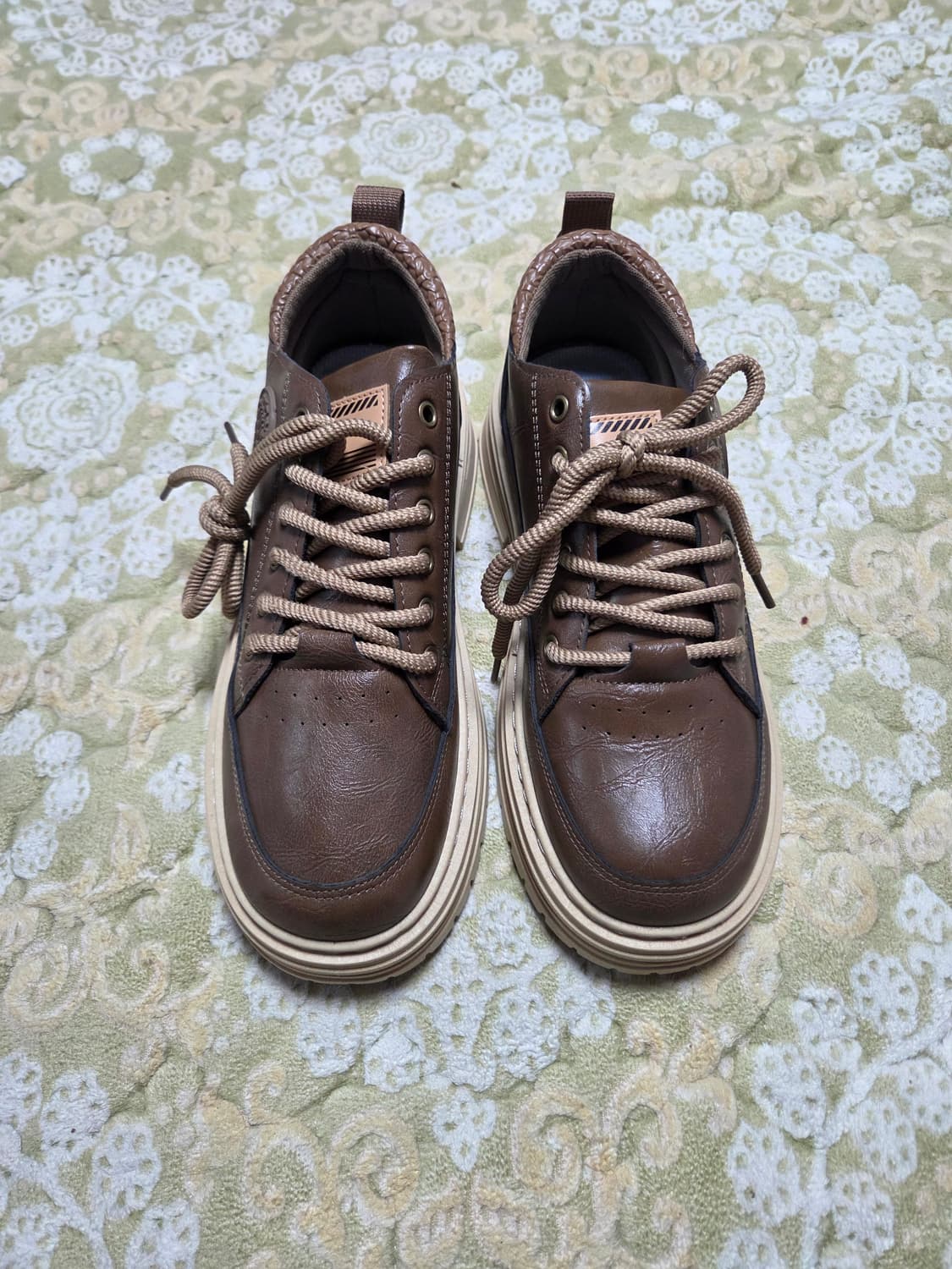 브라운 가죽 캐주얼 운동화270 상품이미지1