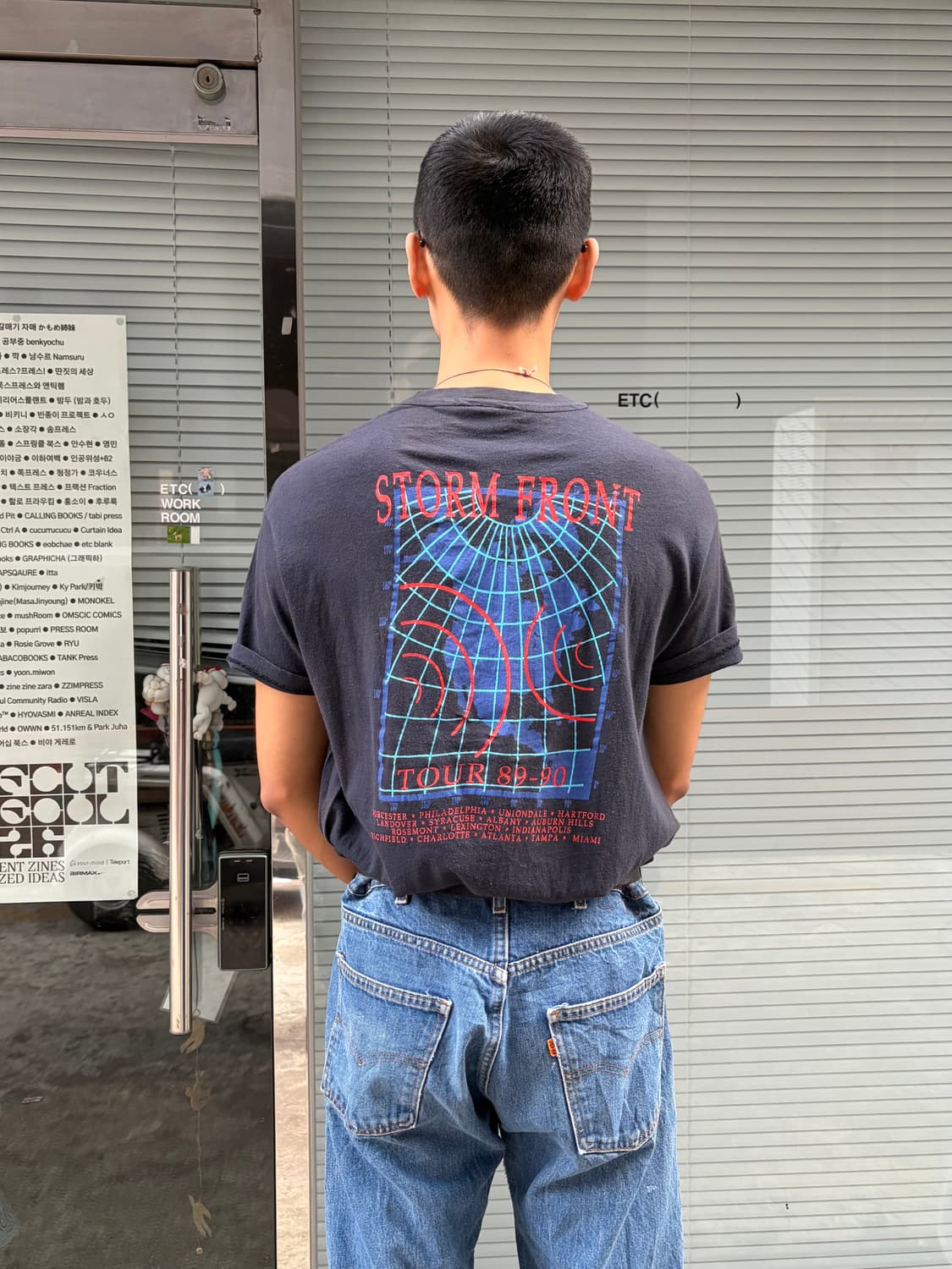 89-90 Billy Joel Storm Front tour T-sh 상품이미지6