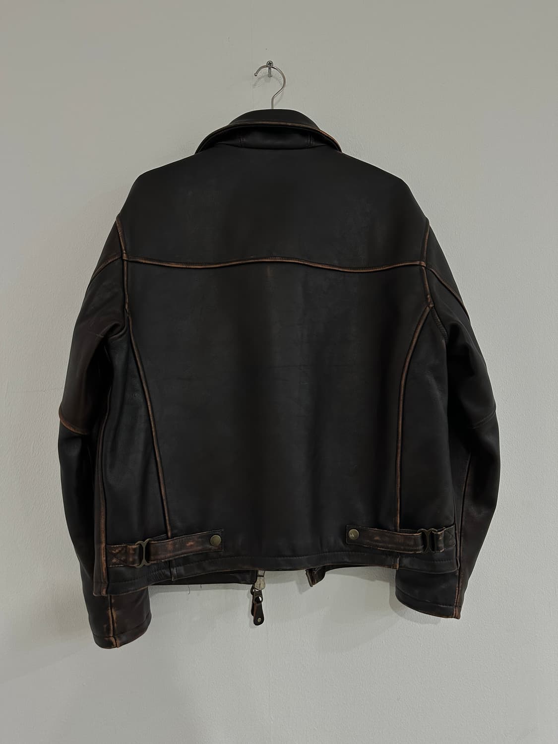 빈티지 플레임 레더 자켓 상품이미지6