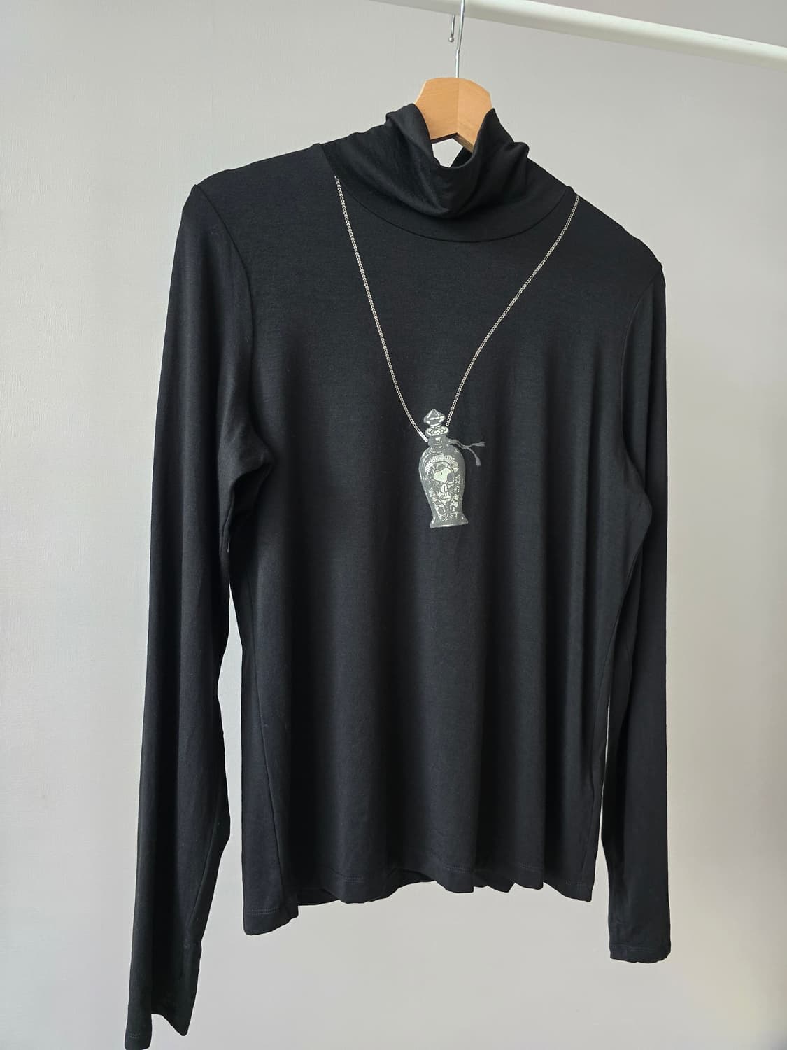 스누피 텐셀 목폴라 티셔츠 상품이미지3