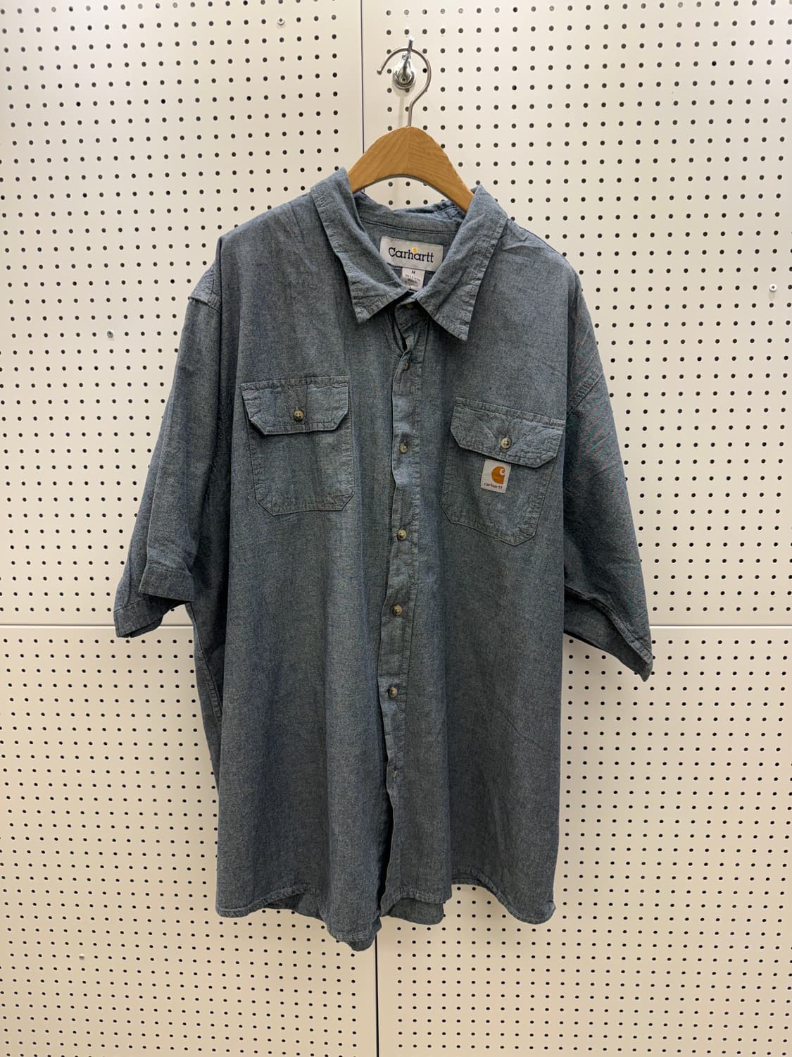 칼하트 반팔 워크셔츠 블루 U1148 상품이미지2